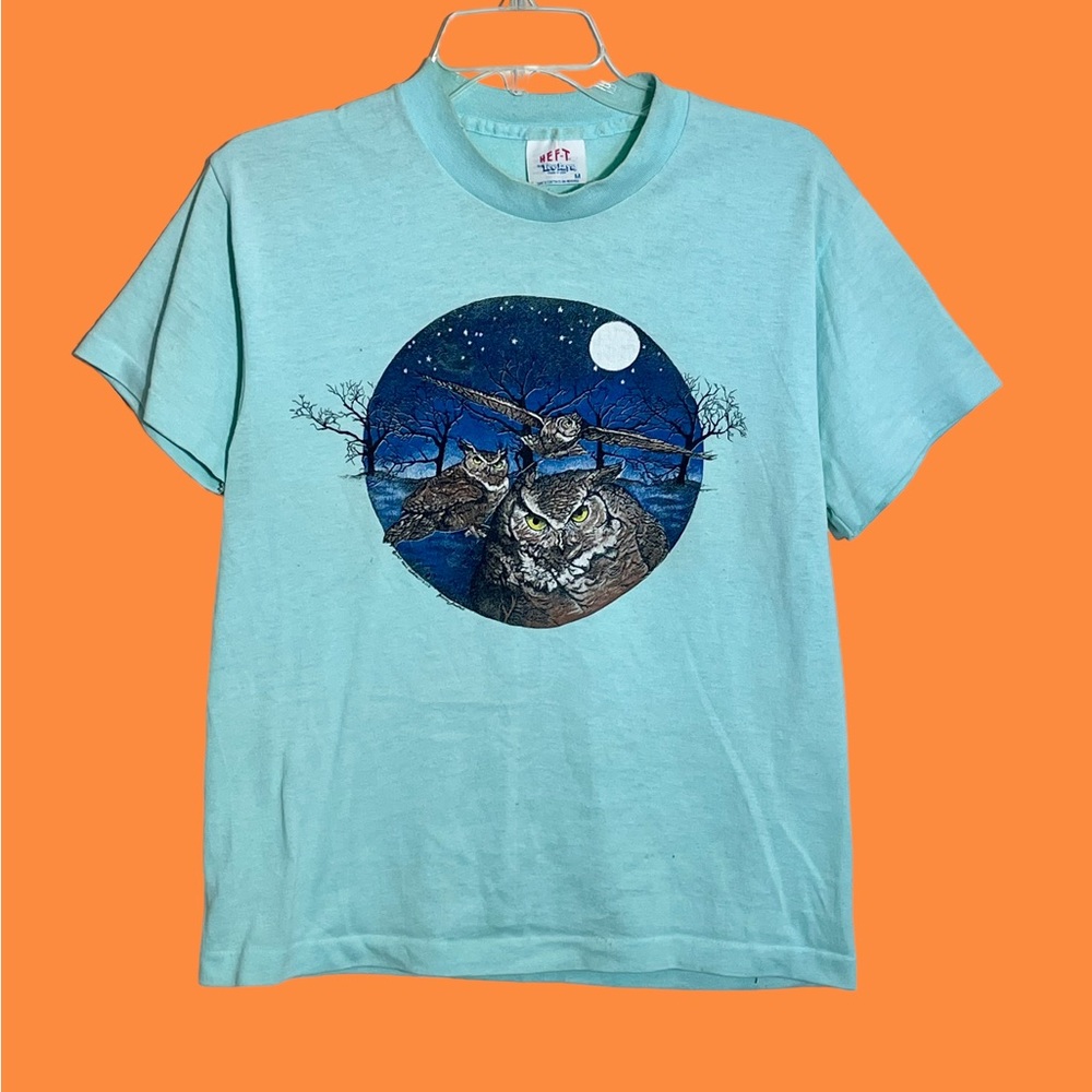 Vintage 1987 Starry Night Owls Tee.